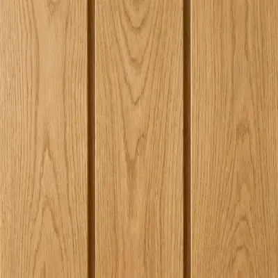 Oak paneling: Rift-cut white oak