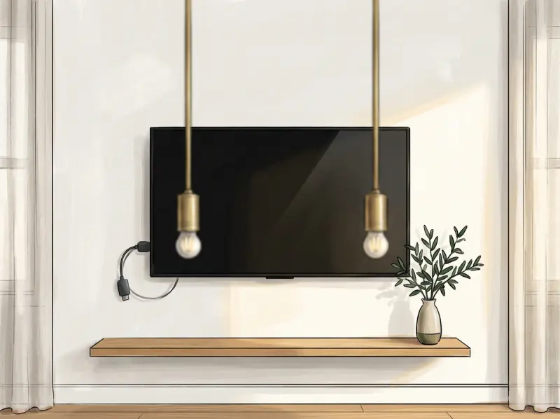 Conference room wall-mounted display