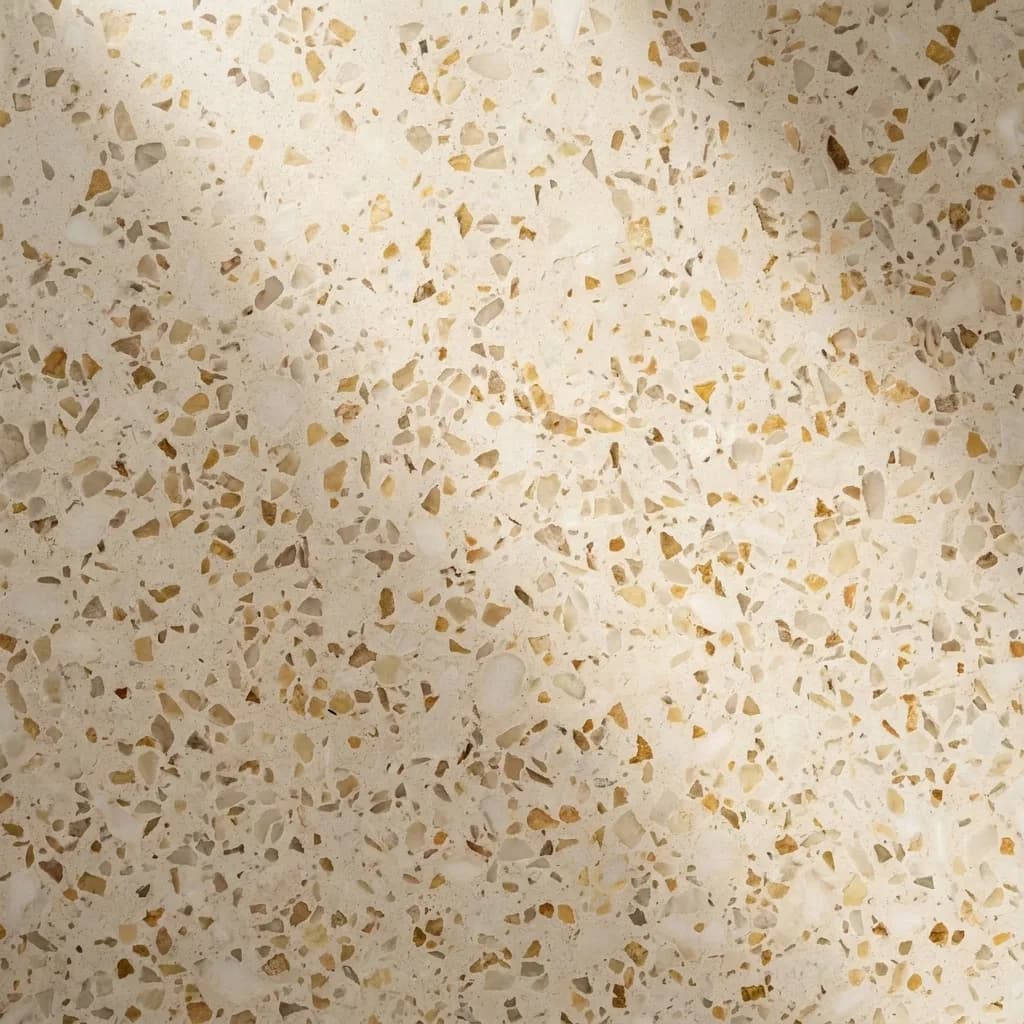 Countertop: Terrazzo with porcelain matrix