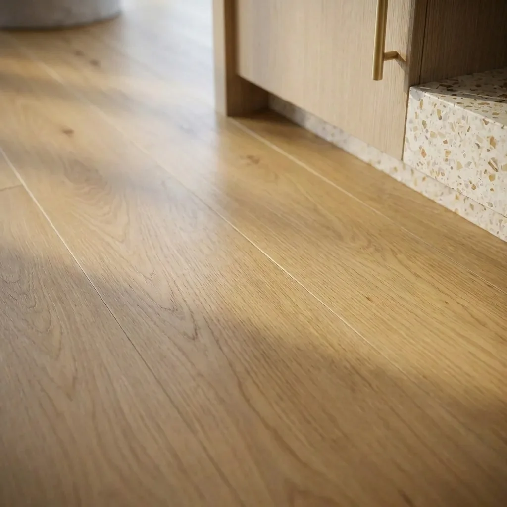 Flooring: Wide-plank engineered oak